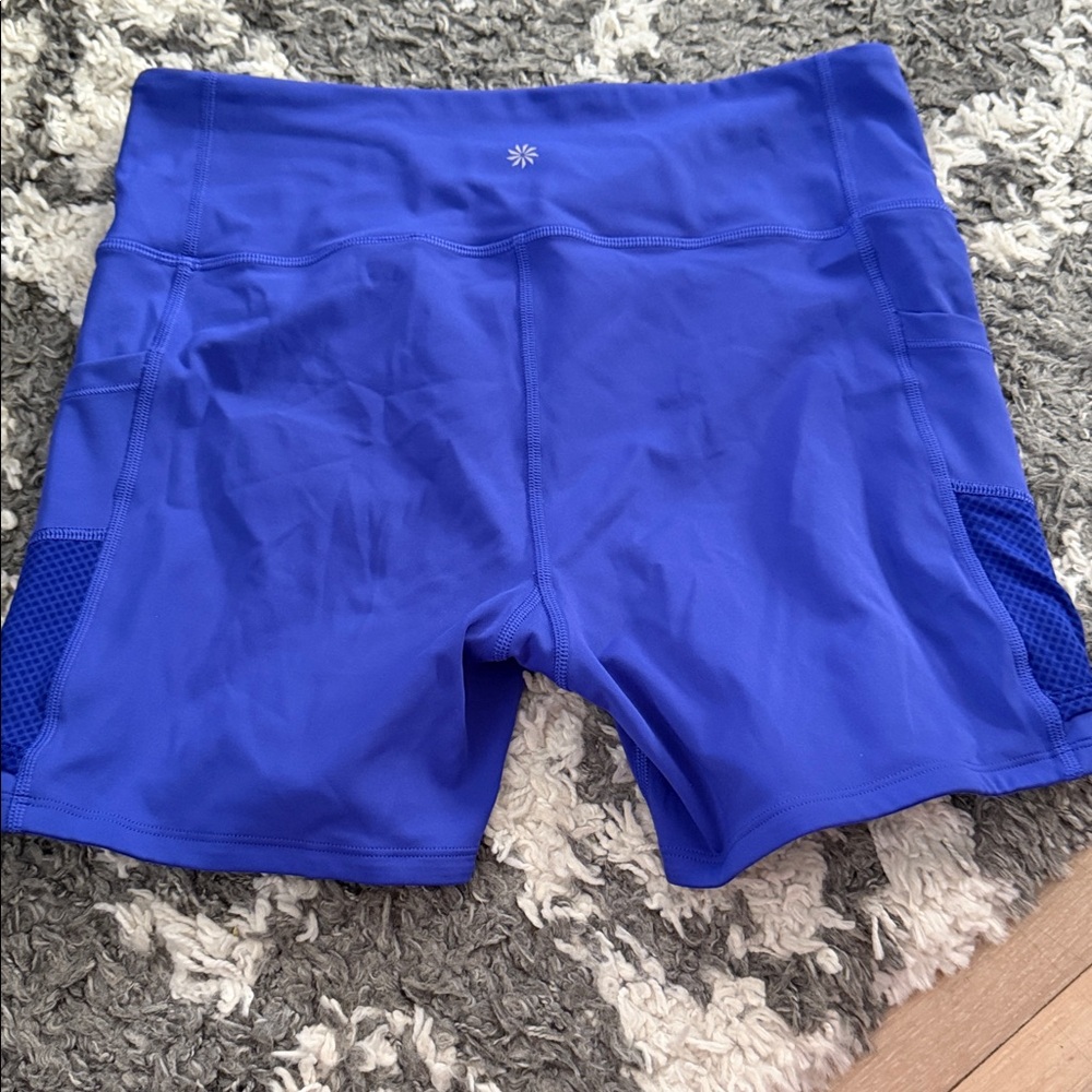 Athleta Royal Blue Athletic Shorts - Picture 3 of 3